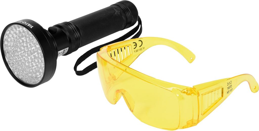 Yato YT-08582 Taschenlampe Schwarz Handheld UV LEDHandheld Produktbild 
