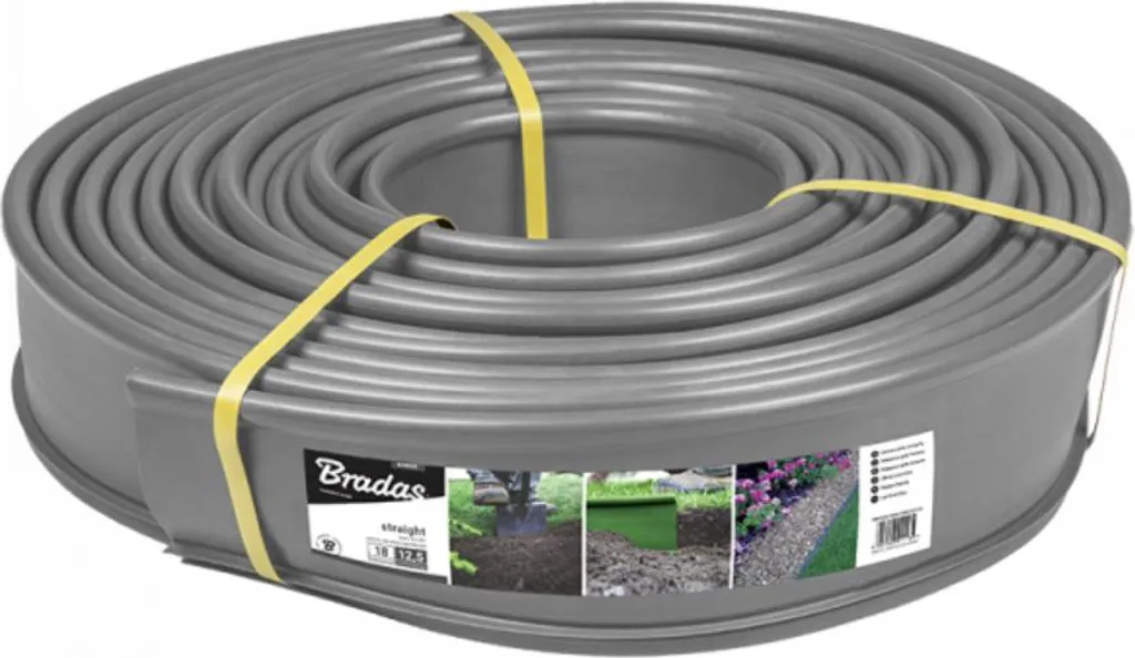 Bordure de pelouse flexible 18m de long - Hauteur 12,5cm haute résistance