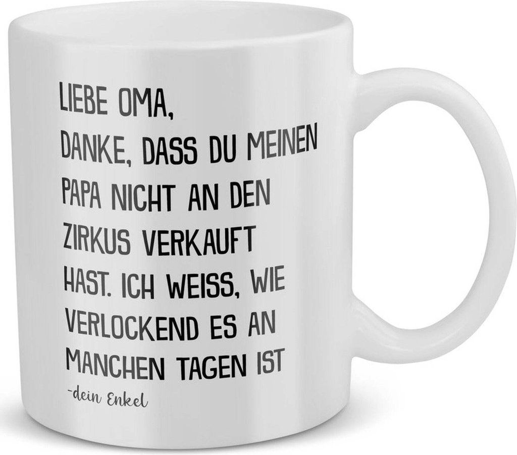 22Feels Oma Geschenk von Enkel Geburtstag Grossmutter Tasse Weihnachten Rentnerin Kaffeetasse Frauen Beste Grosseltern Muttertag Geschenkidee