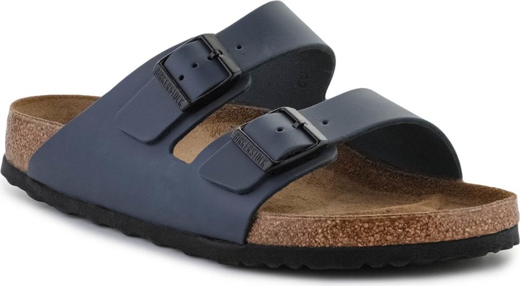 Birkenstock 051151 Uni Tieffussbett-Pantolette Arizona Dunkelblau, Blau, Gr. 46