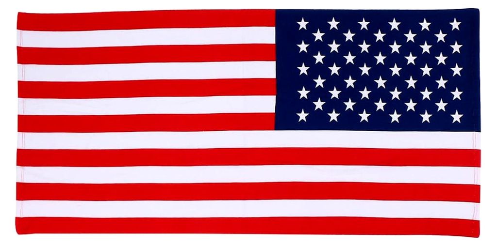 Badetuch mit amerikanischer Flagge Rechteck Schnelltrocknend Wasserabsorbierend 150x70cm
