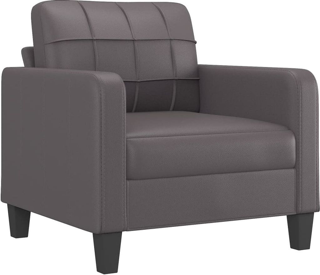 "2026 MODERNE"Relaxsessel - elegantes Design - Couchsessel - Einzelsofa - Grau 60cm Kunstleder - 78x77x80cm - Klassische Sofas NeuMöbel936598