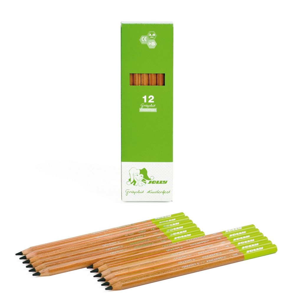 JOLLY Graphitstift kinderfest HB - 12er Kartonetui - am Produktbild 