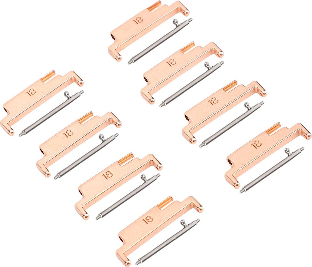 4 Paar Bandadapter und Ösen Metall-Schnellverschlussadapter für 18-22 mm Uhrenarmbänder