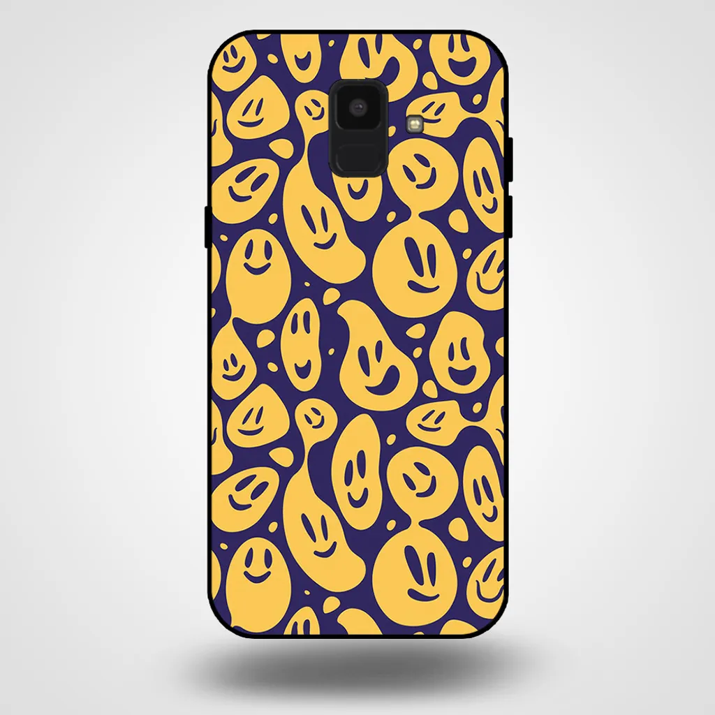 Offerta Cover Samsung A6 2018 Smartphonica Emoji TPU Viola Giallo