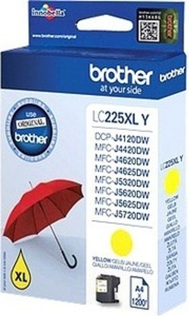 Brother LC-225XLY Tintenstrahl Tintenpatrone - Gelb - Originaler Pack - Tintenstrahl