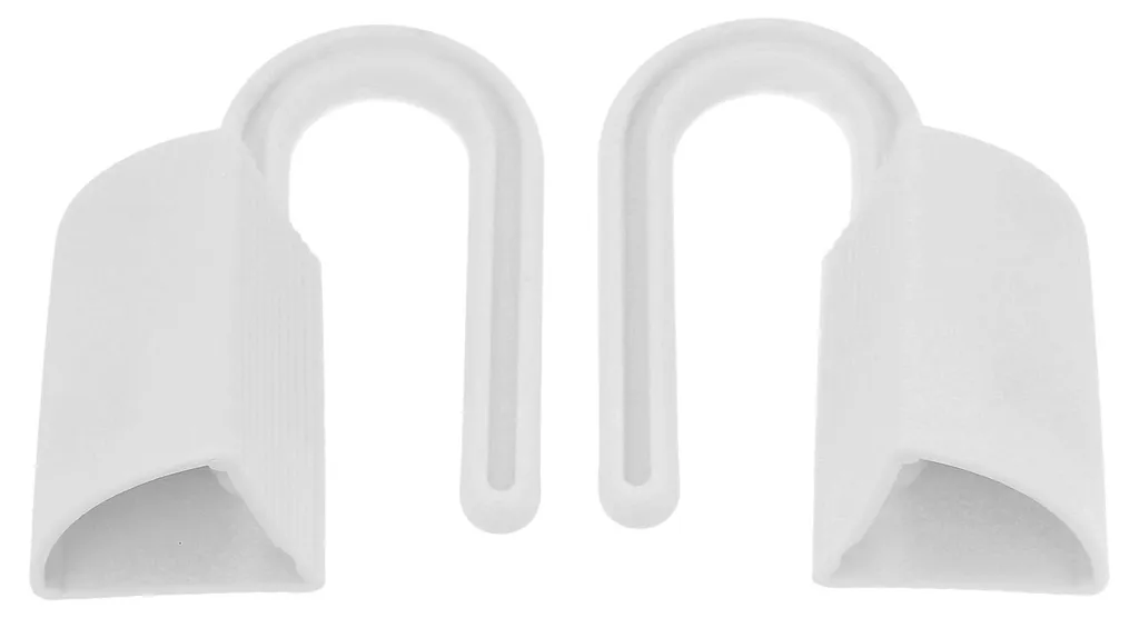 Butoir de Porte Anti-Claquement Lot de 2 Blanc avec Support Auto-Adhésif