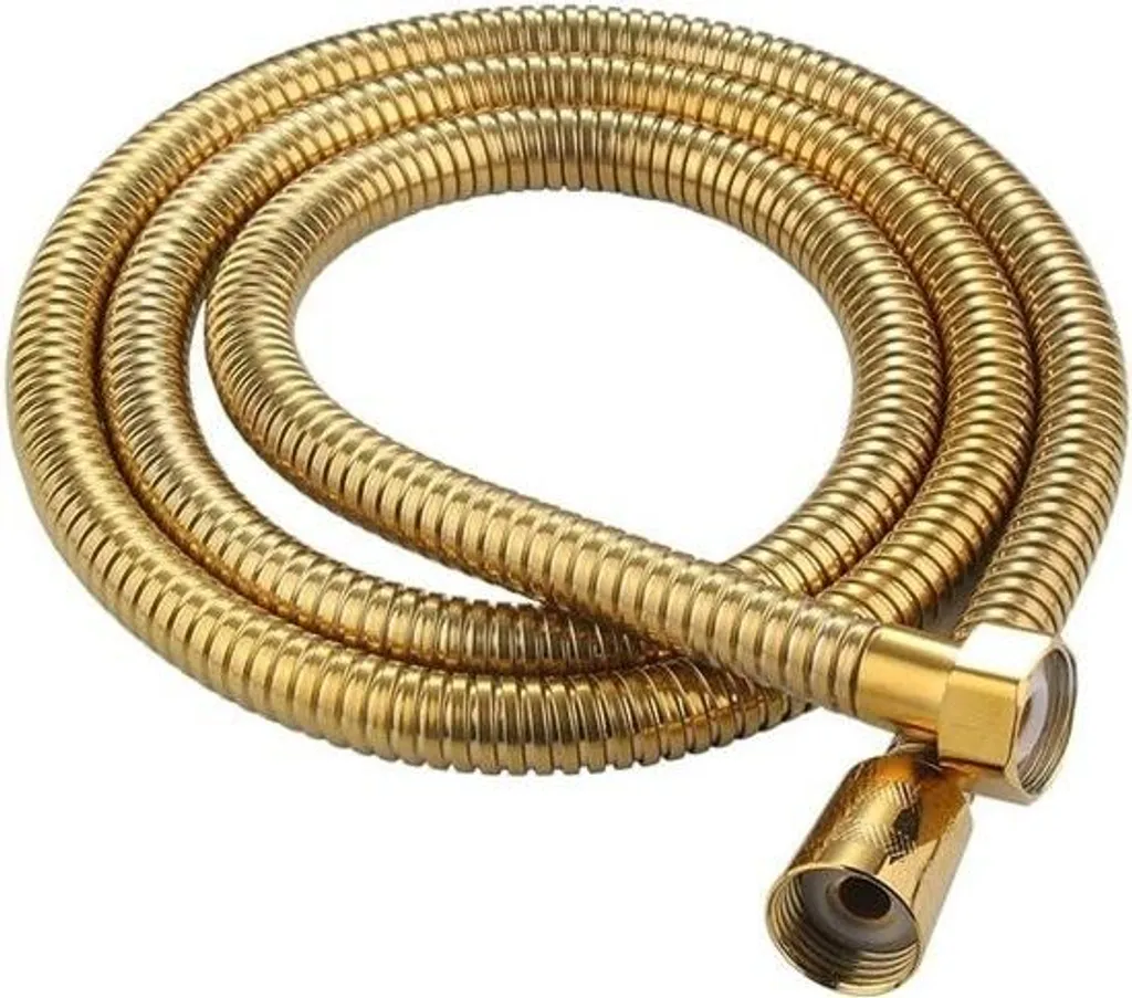 Flexible de douche doré 1,5m inox contre les fuites et la corrosion OR