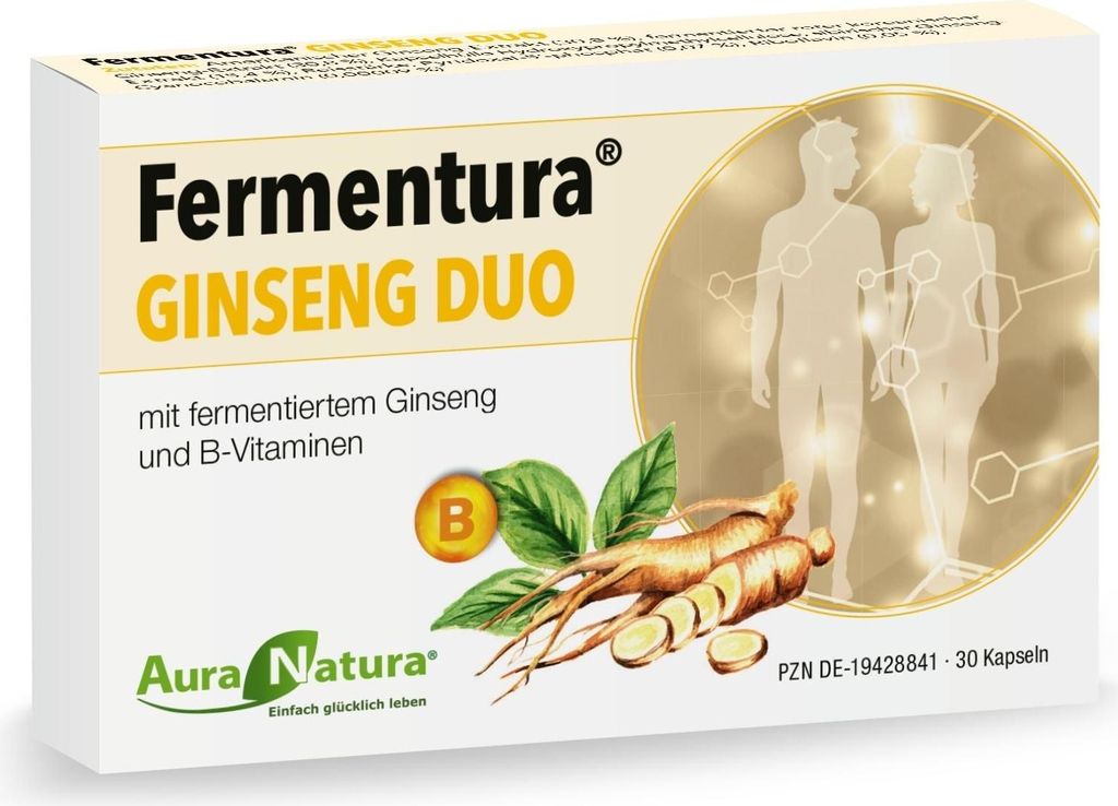 Auranatura Fermentura Ženšen Duo Kapsule 30 kapsúl Obrázok produktu 