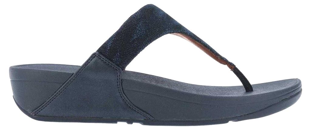 Fit Flop - "Lulu Glitz" Sandalen für Damen, Zehentrenner, Keilabsatz GT18806 (41 EU) (Marine)