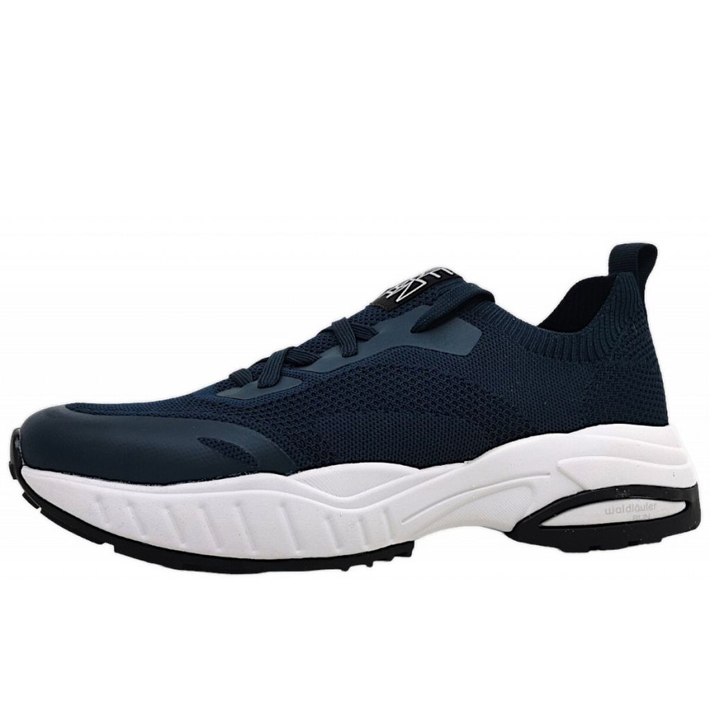 Waldläufer Pero Herrenschuhe Für lose Einlagen sportlicher Schnürer Blau, Schuhgröße:EUR 47 | UK 12