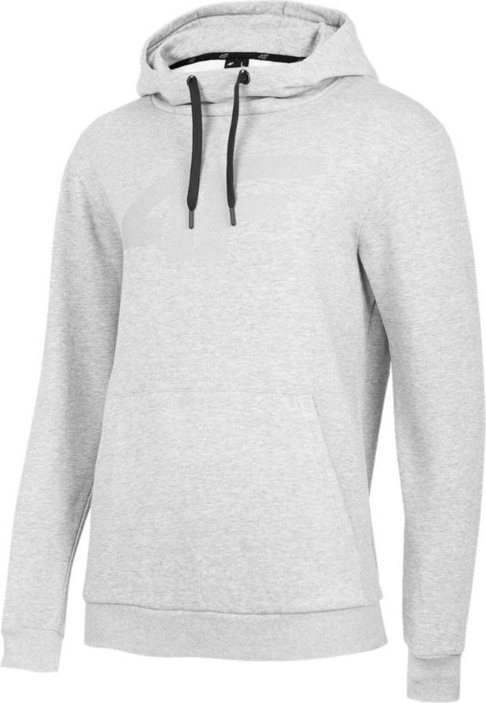 4F Herren-Kapuzenpullover mit Kapuze Ponce grau XL