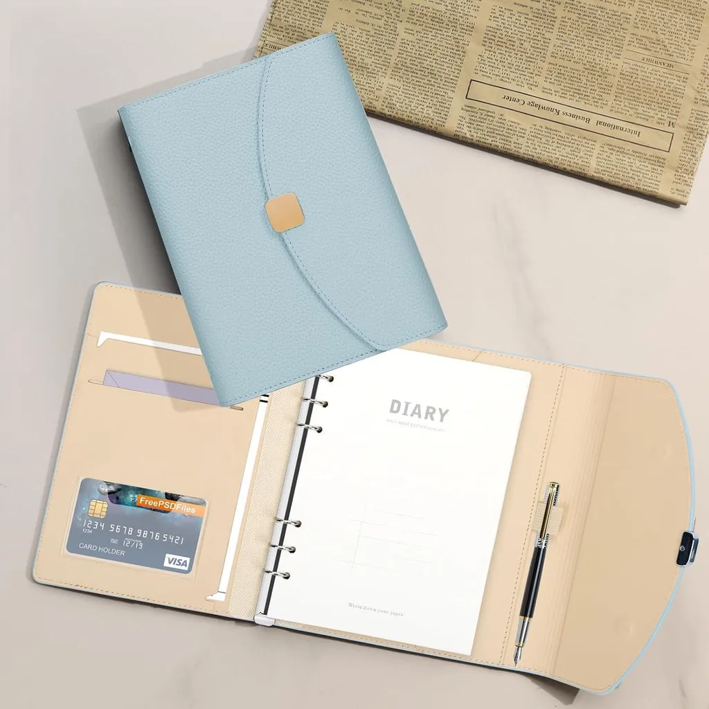 Carnet A5 Durable Vert : Ne Perdez Plus Vos Notes avec la Reliure FYY - 7