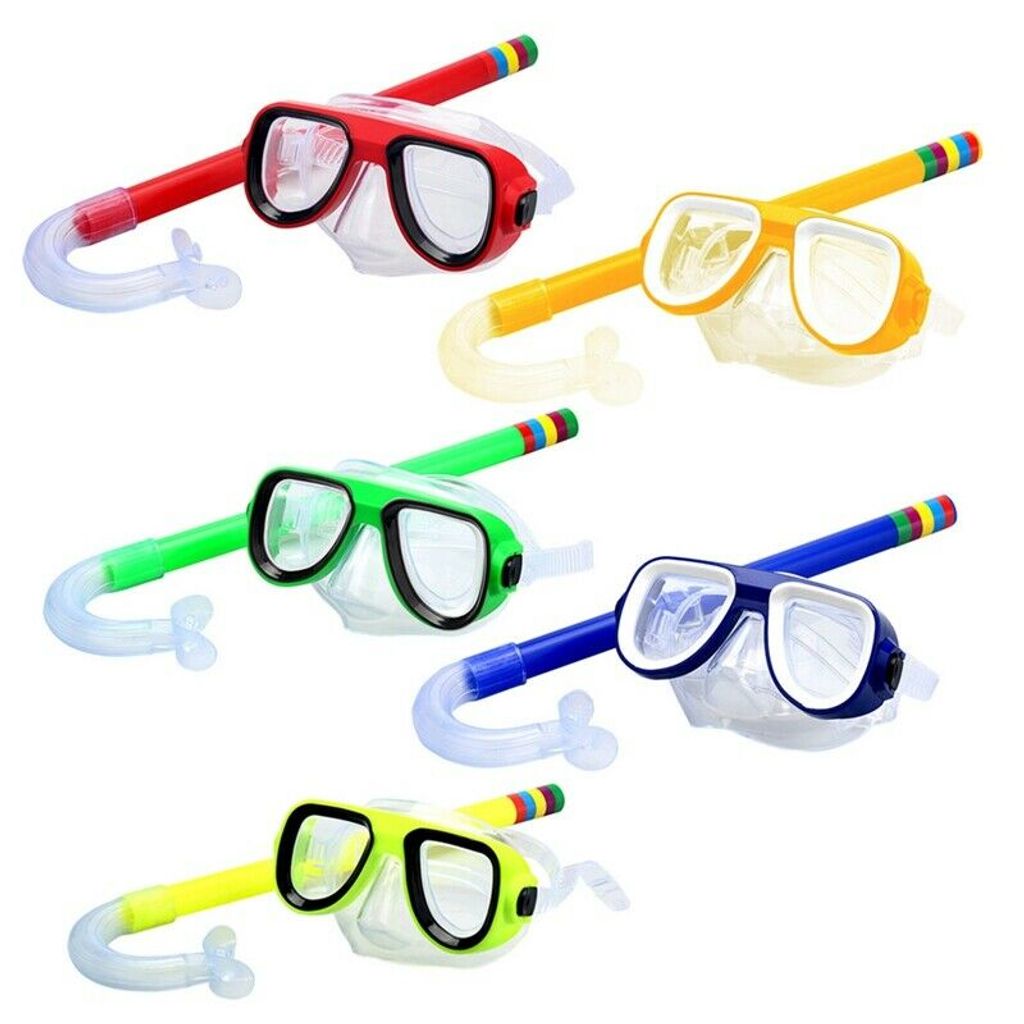 Tauchbrille Schwimmen Schnorchelbrille Kinder Set Kinderausrüstung 