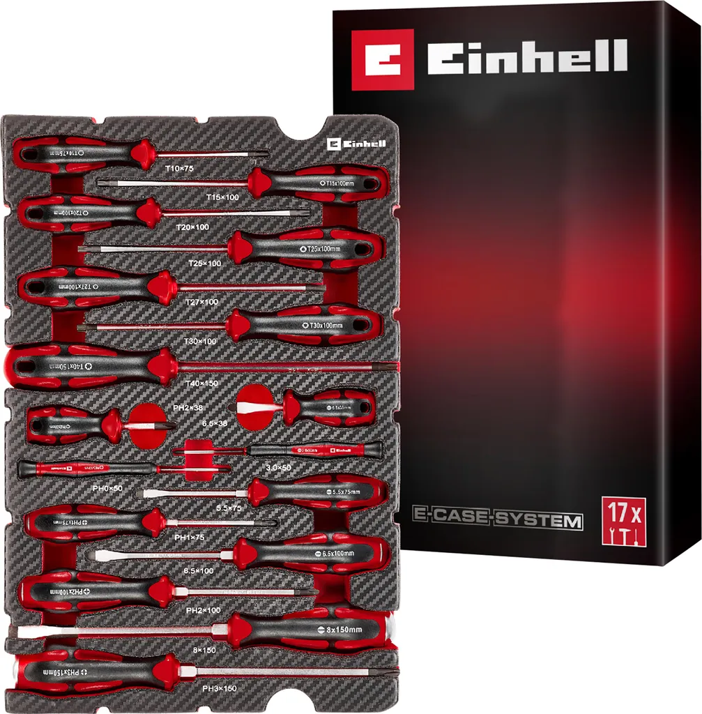Kit tournevis pour électronique et mécanique fine Einhell 17 pcs