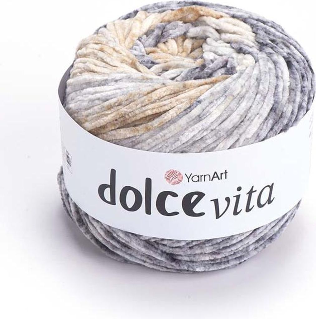 YarnArt Dolce Vita 3412 Ombre Wolle, 150g, Weich & Flauschig, Ideal für Strickprojekte