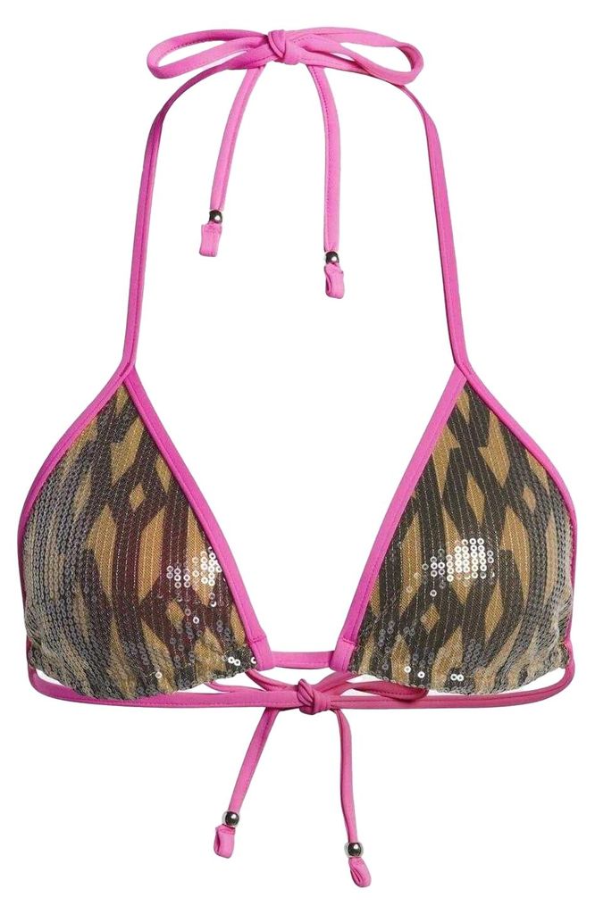 Adidas - "Ivy Park" Bikini Oberteil für Damen, wendbar GT18056 (36 DE) (Braun)