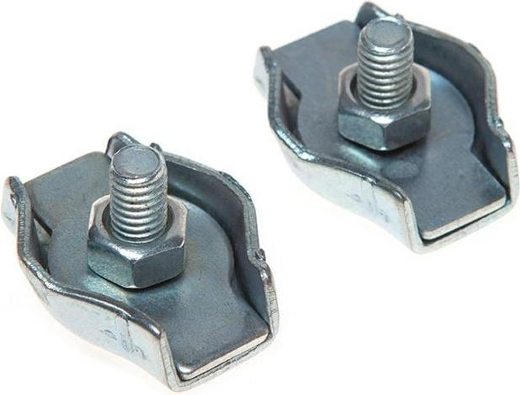 2 x Seilklemme Simplexklemme 6 mm Drahtklemme Drahtseilklemme Einfachseil Klemme