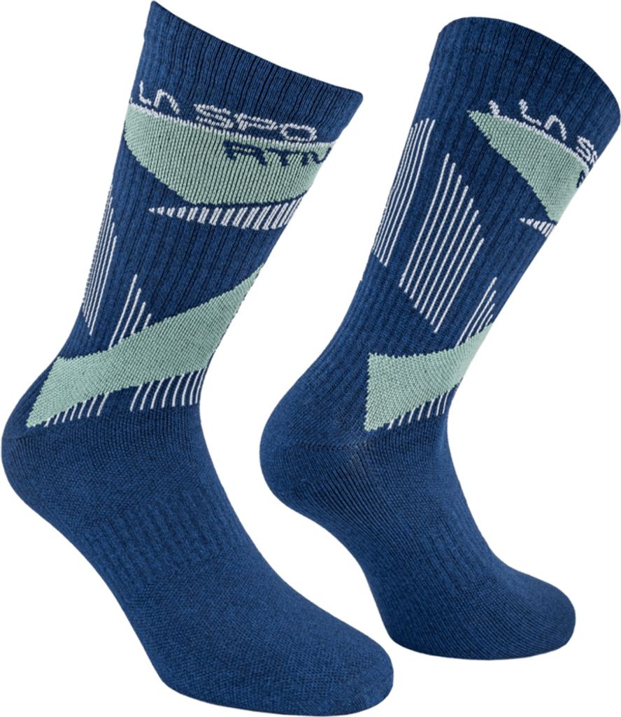 Outdoor Fun Socks, Climbing, Unisex, Socks, B46E37 Night Sky/Aspen Green, L - La Sportiva
