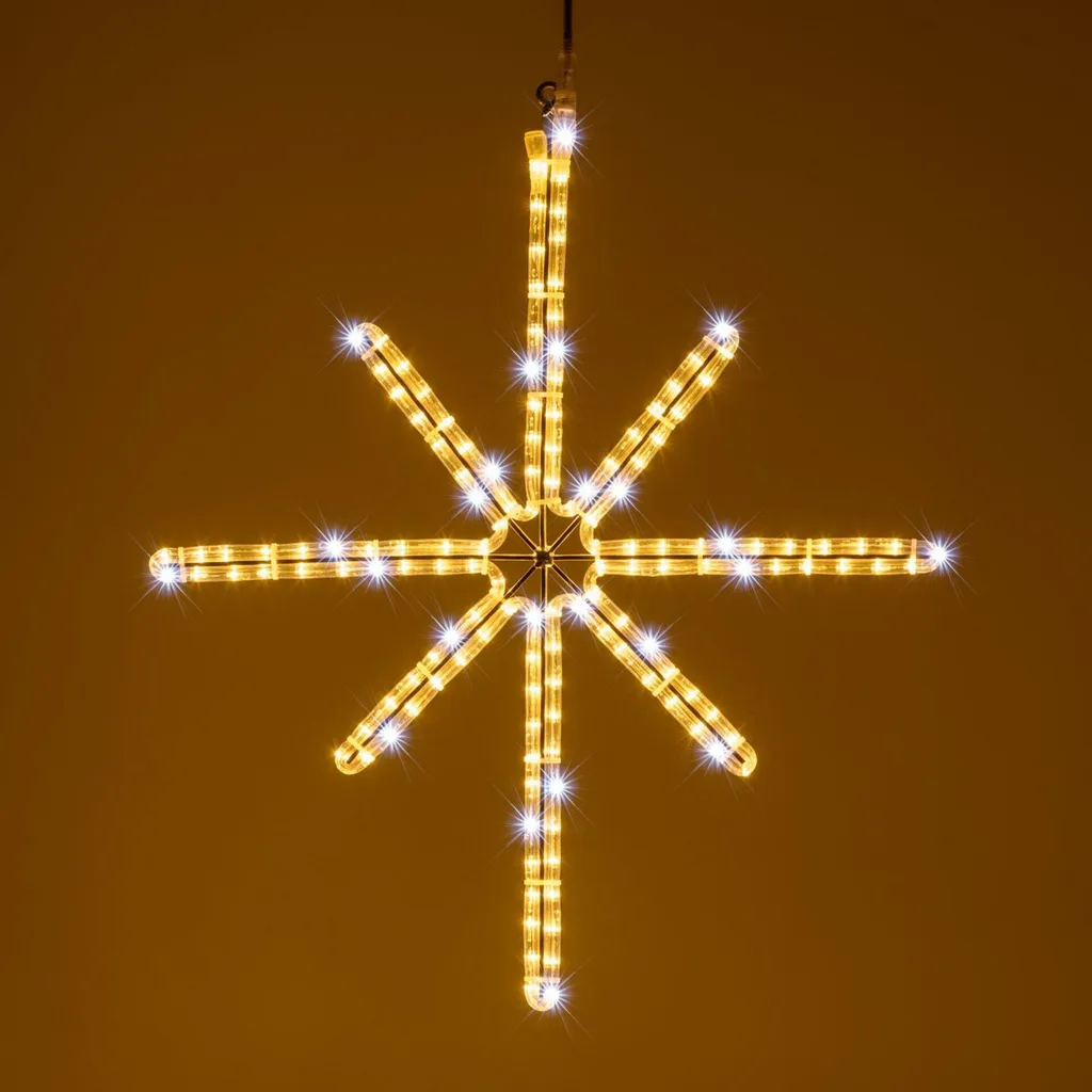 Xmas King FLASH LED Polaris 70 cm PROFI 230V Blanc Chaud et Froid