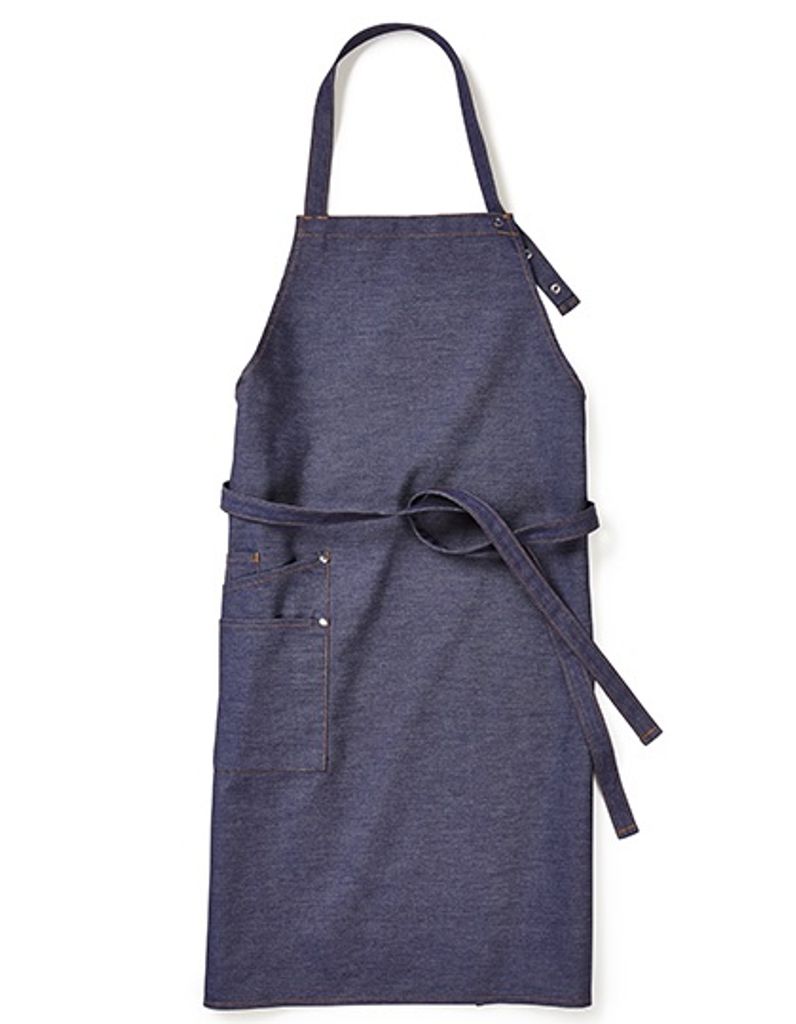 CG Workwear 04131-32 | Latzschürze Nucciano - 90 x 75 cm - Farbe: Denim - Größe: 90 x 75 cm
