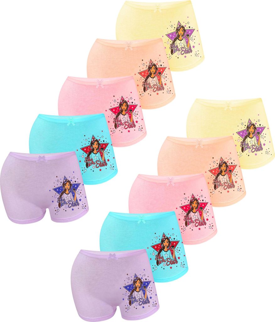 Set van 10 panty's/boxershorts - Sterrenmotief Productafbeelding 