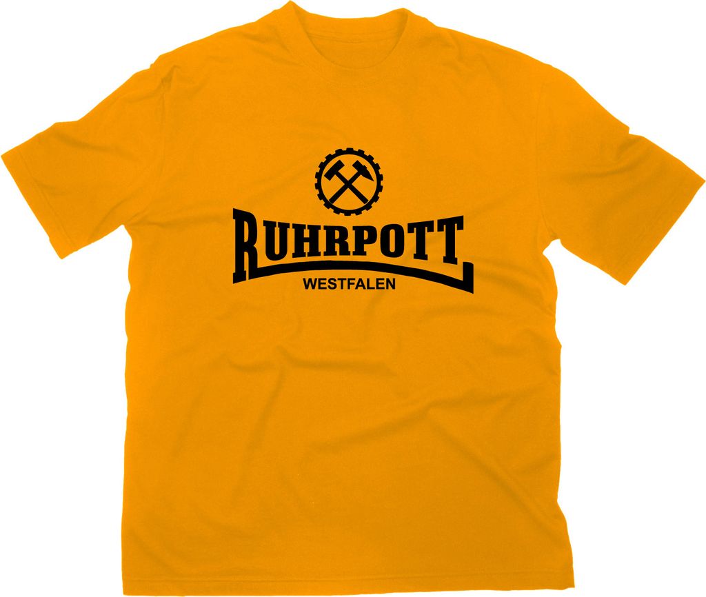 Styletex23 T-Shirt Ruhrpott Westfalen Ruhrgebiet, gelb, S