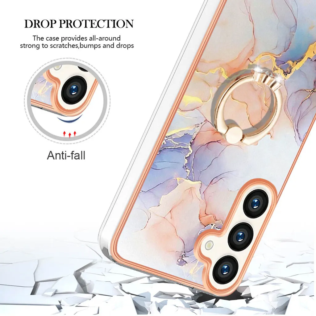 Custodia Samsung Galaxy S25+ Silicone TPU con Anello Grigio - Shop Online - 5