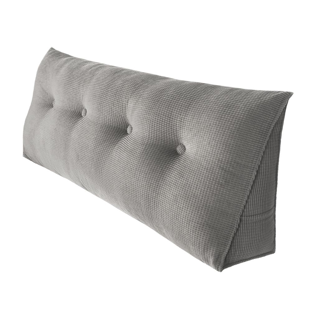 Rückenkissen Keilkissen Lesekissen für Bett und Sofa geeignet mit abnehmbarem und waschbarem Bezug 140cm