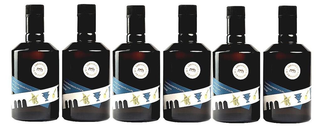 Frantoio Abbatiello - Olivenöl Extra Vergine Italienisch - Multicultivar Kaltgepresst Fruchtig Mittel 6 x 500 ml