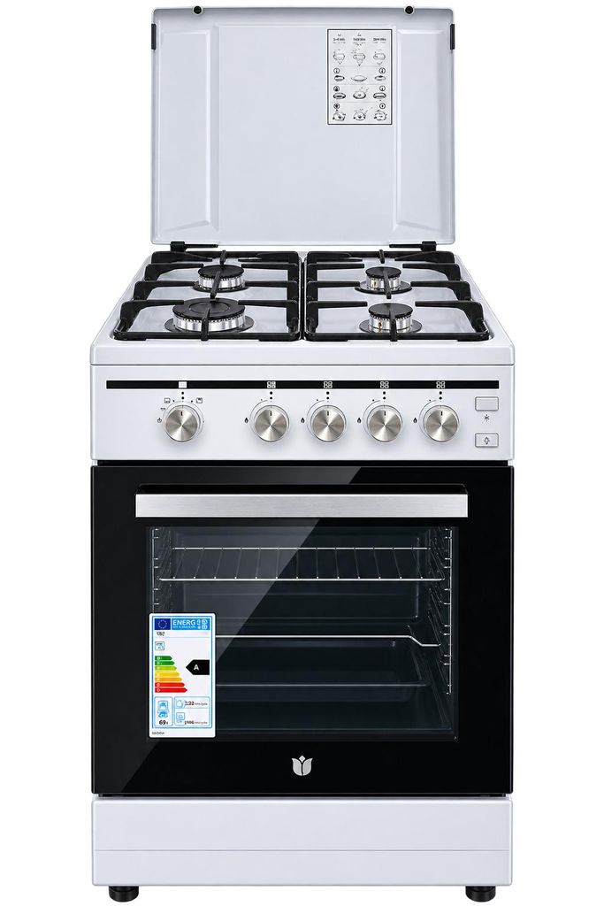 Gasmann Gas-Standherd, 50x60 cm, 4 Flammen, Gasbackofen, Produktbild  KI-generiertes Bild