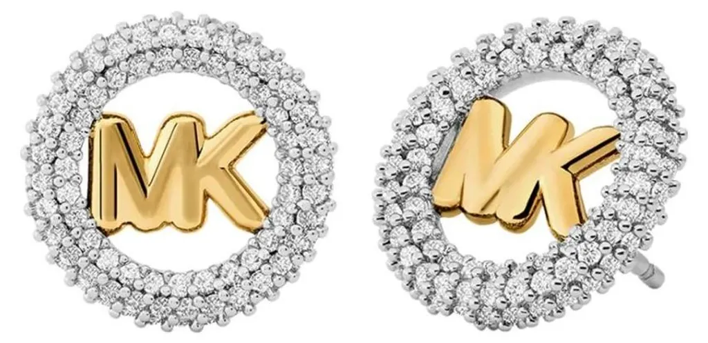 Boucles d'oreilles créoles bicolores Premium pour femme MKJ8560931