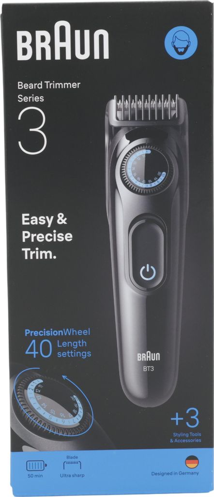 Braun BT3520, Akku, Schwarz, Blau Produktbild 