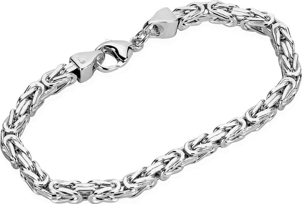 Königskette 925 Silber Königs diamantiert Armband 22cm Produktbild 
