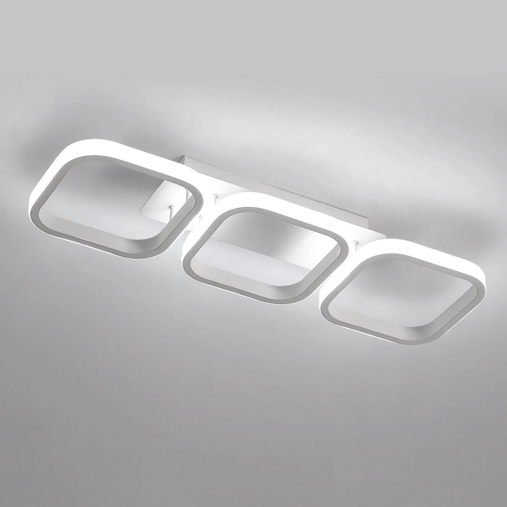 Moderne LED Deckenleuchte - Deckenlampe - Ø 78 cm - 32 W - 6000 K Kaltweiß - LED Inklusive - Aufputz - Nicht Dimmbar - Weiß