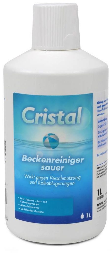 CRISTAL Beckenreiniger sauer 1,0 l Produktbild 
