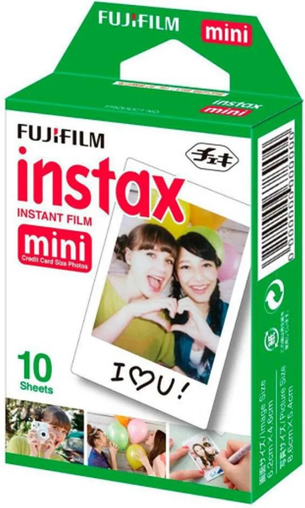 Film Instax Mini Glossy Blanc 10 Photos - Fini les Tirages Flous et Ternes