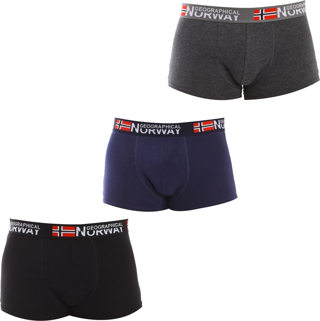 Pack-3 Boxershorts Geographical Norway GN1000 Mann Produktbild 
