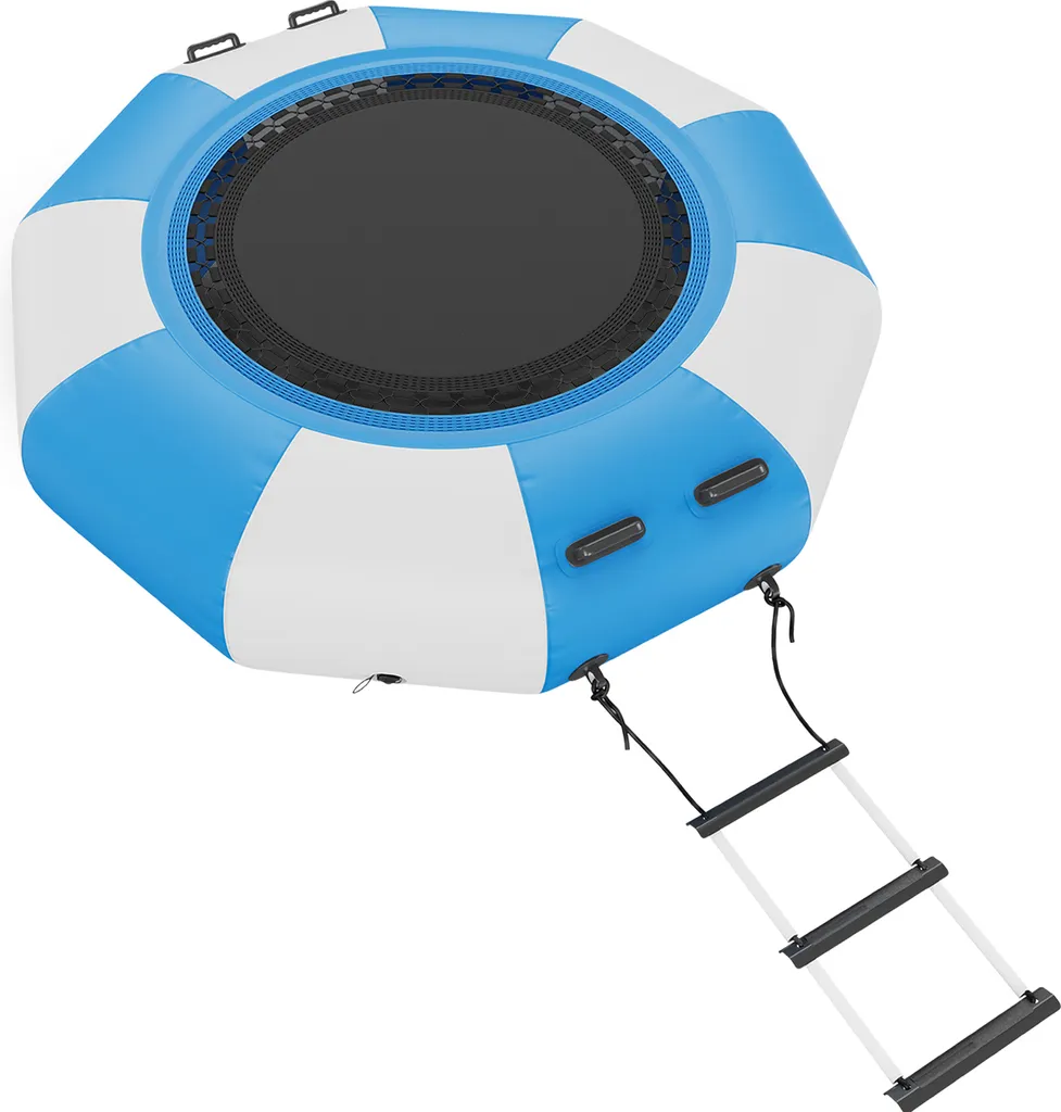 Trampoline flottant en PVC résistant 2,0 m - Surface de saut robuste - 8