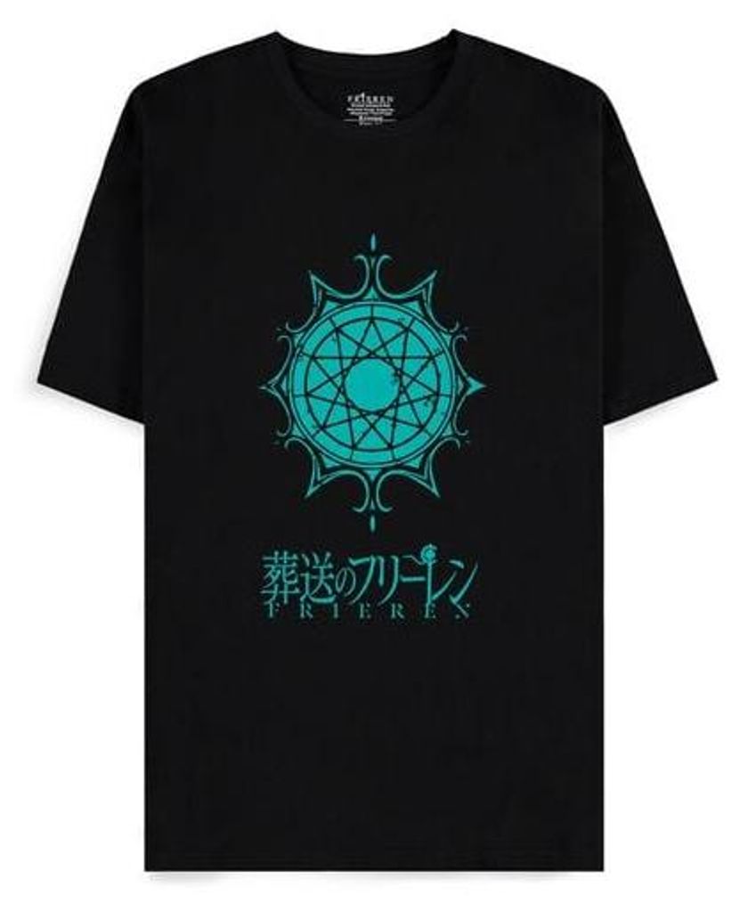 Frieren T-Shirt Herren Frieren schwarz Anime, Fan-Merch 100% Baumwolle XL