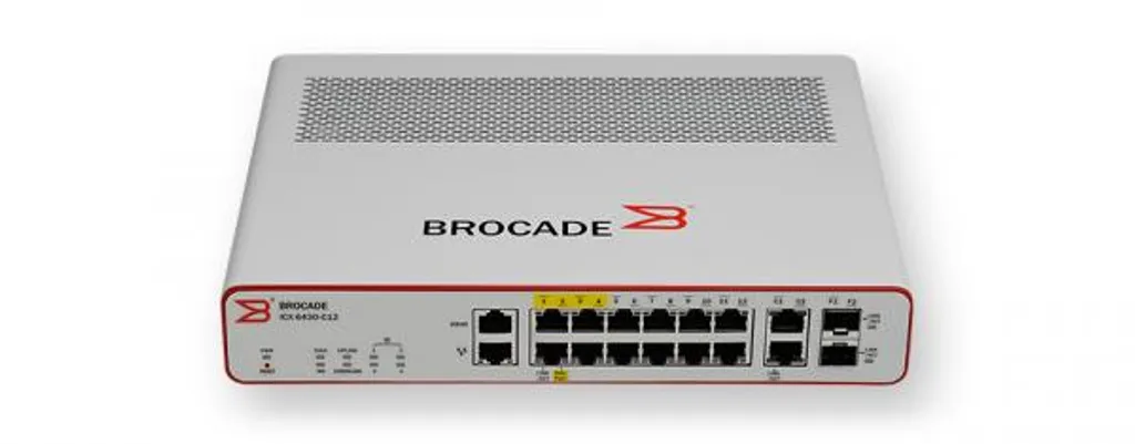Brocade ICX6450-C12-PD Switch Silencieux PoE avec Uplinks SFP