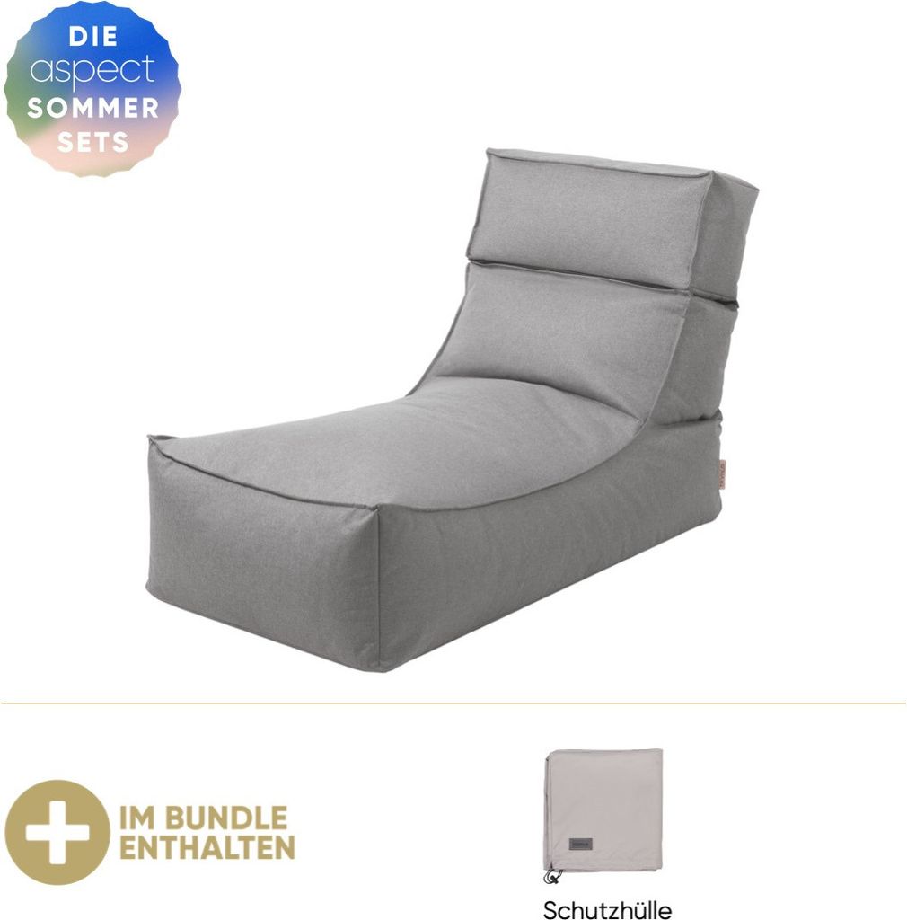 Blomus Outdoor-Lounger -STAY- inkl. GRATIS Schutzhülle Stone