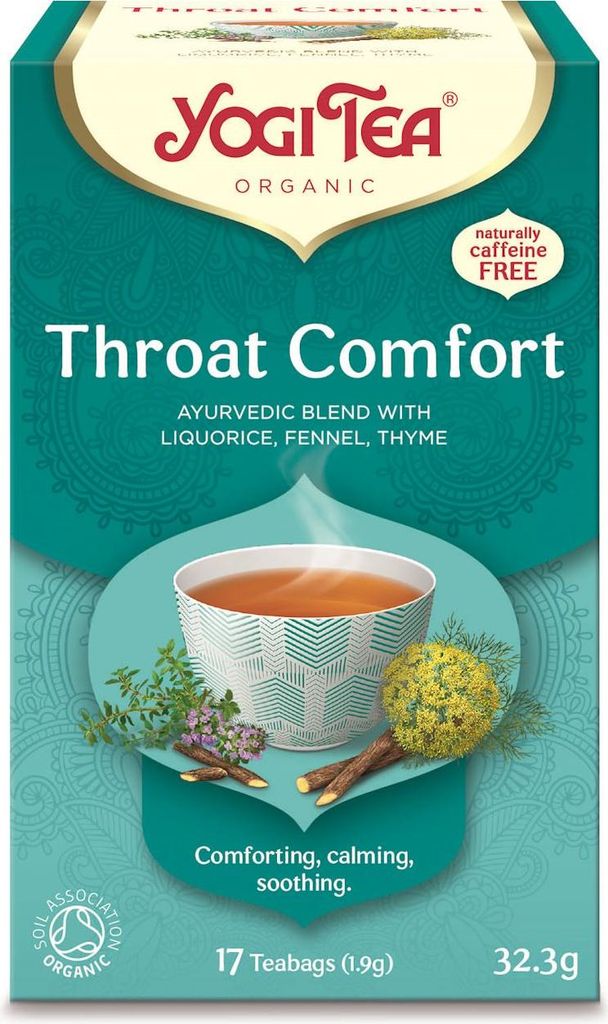 HERBATKA NA GARDŁO (THROAT COMFORT) BIO (17 x 1,9 g) 32,3 g - YOGI TEA