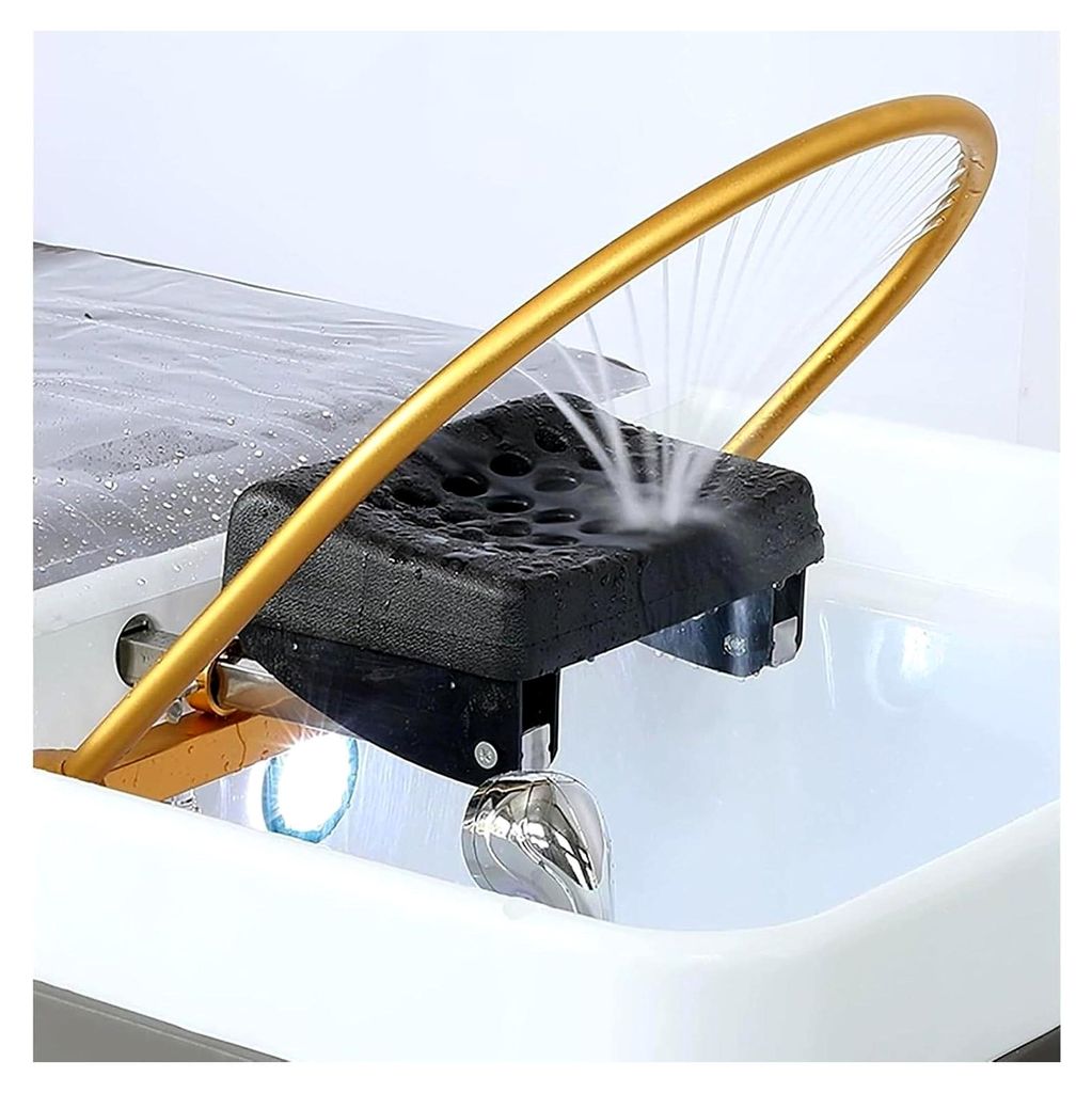 Wasserzirkulations-Haarspa-Ausrüstung mit Kissen-Set – Shampoo-Bettrahmen für Kopfspa, Begasung und Haarbehandlung in Salons und Friseurläden