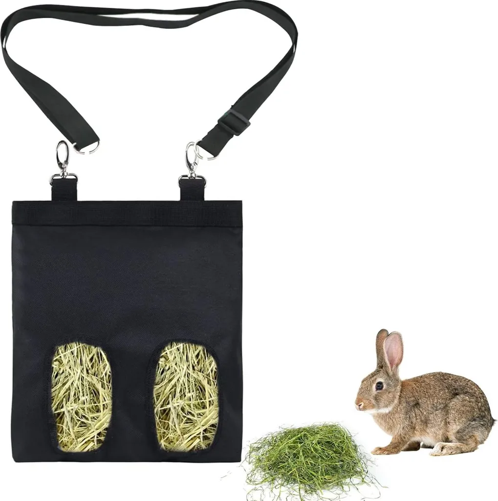Sac de transport réglable noir pour hamster et cochon d'Inde compact