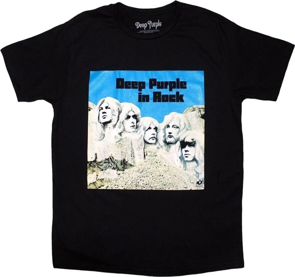 T-shirt Deep Purple In Rock Noir : Le Look Parfait pour Concert et Festival