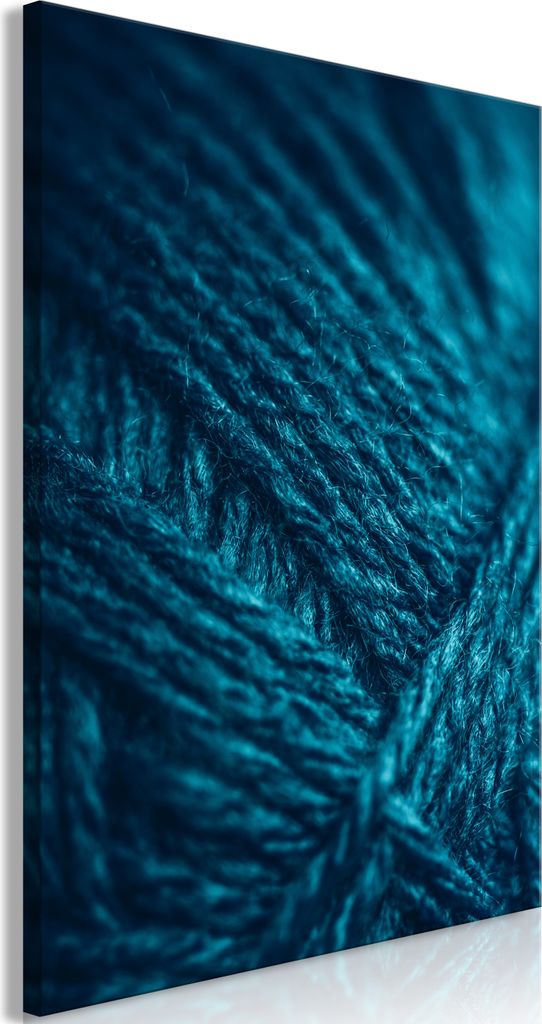 Vlies Leinwandbild - Emerald Wool (1 Part) Vertical 40x60 cm Muster f-B-0274-b-a