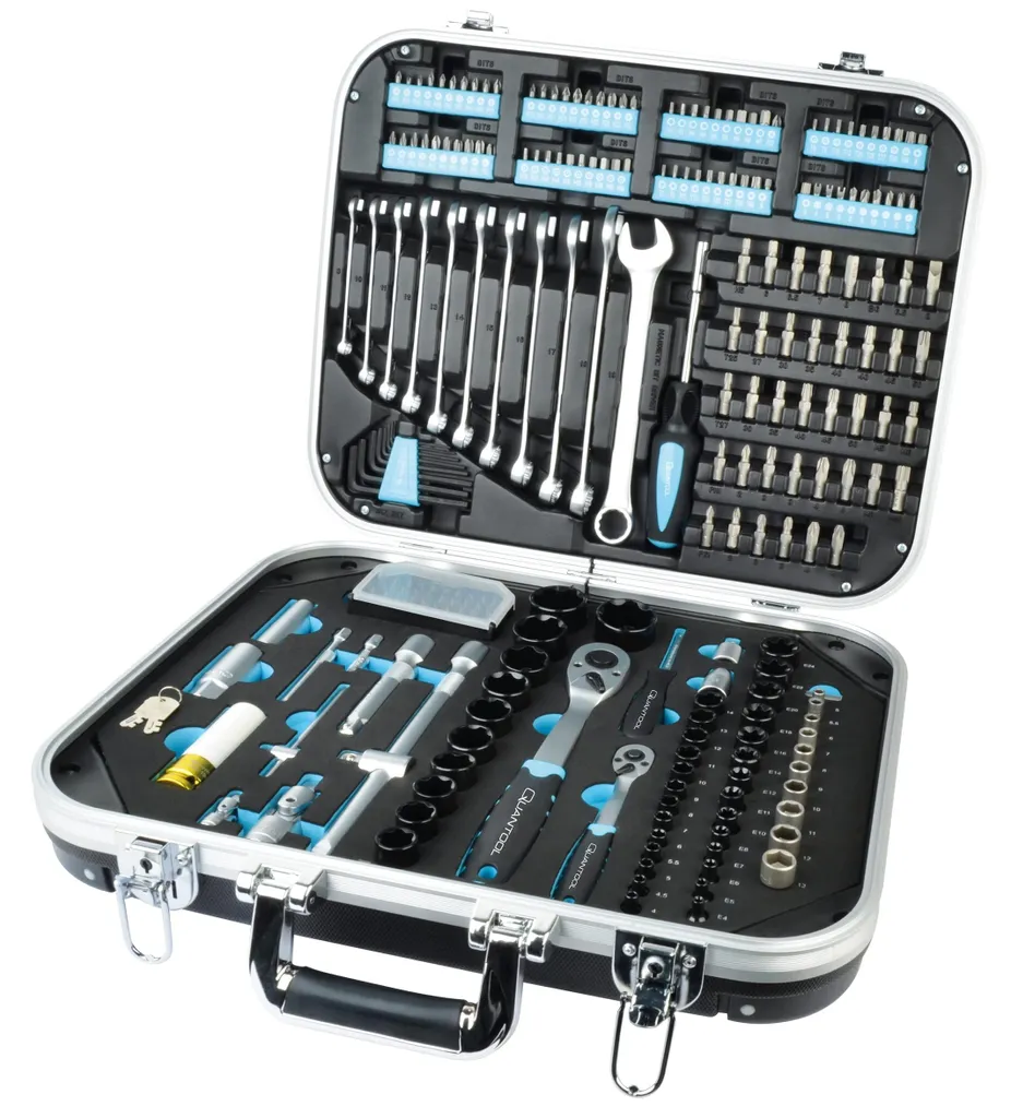 Coffret d'outillage 233 pièces QUANTOOL Q25101 en acier chrome vanadium pro