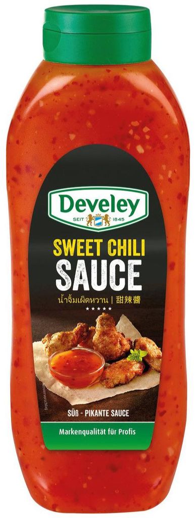 Develey Sweet Chilli Sauce pikantny słodki w butelce 875ml Zdjęcie produktu 