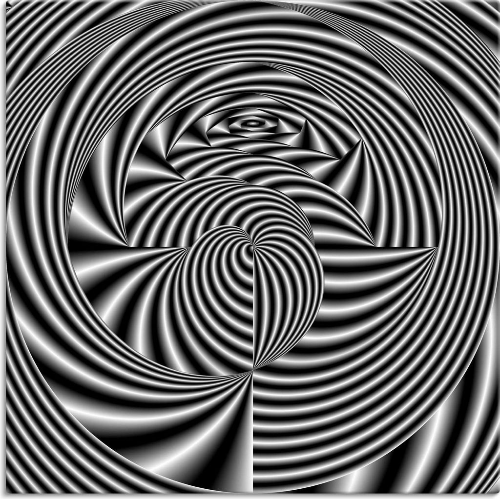 ARTland Leinwandbild CNC monochrom Größe: 70x70 cm